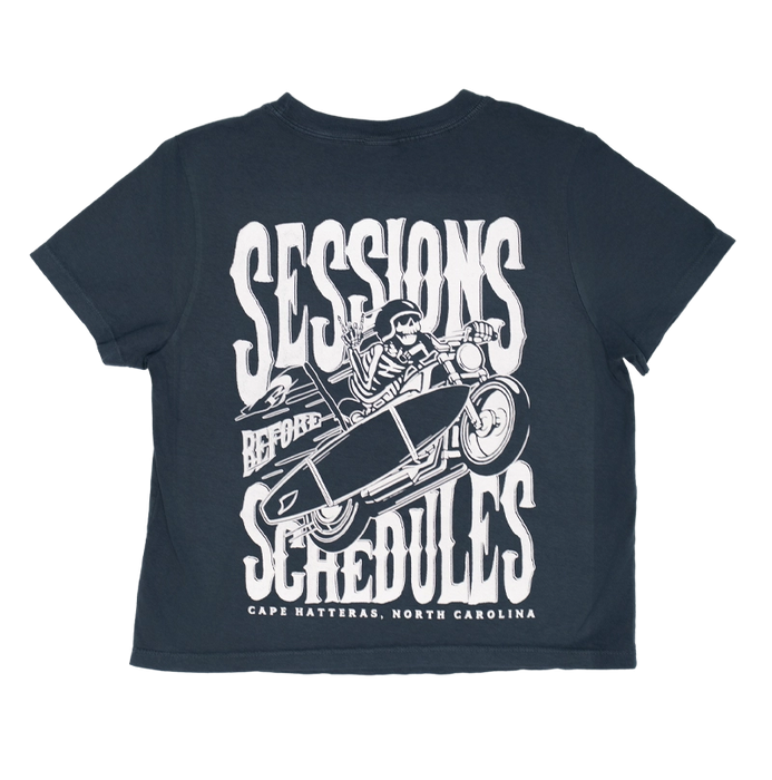 REAL Sessions Before Schedules Tee-Washed Navy
