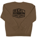 REAL Shred Supply Crew Sweatshirt-Pigment Clay
