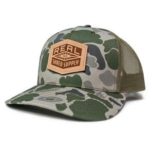 REAL Shred Supply Camo Hat-Marsh Duck Camo/Loden