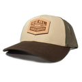 REAL Shred Supply Leather Badge Hat-Tan/Loden/Brown