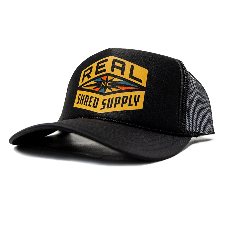 REAL Shred Supply Multi Trucker Hat-Black