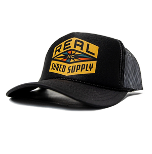 REAL Shred Supply Multi Trucker Hat-Black
