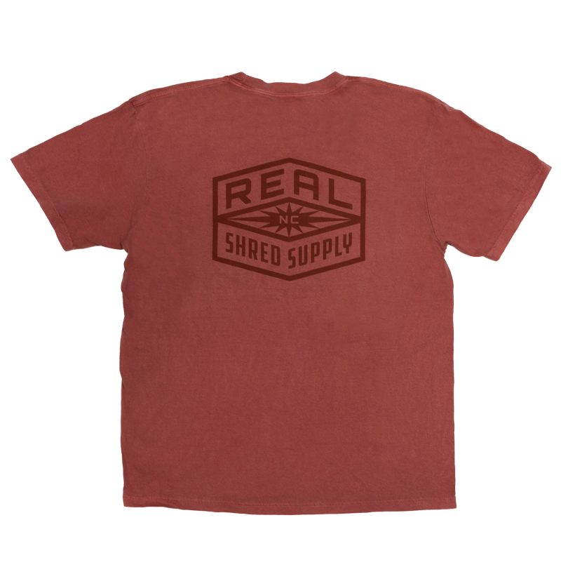 REAL Shred Supply Tee-Crimson