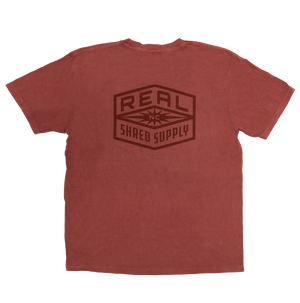 REAL Shred Supply Tee-Crimson