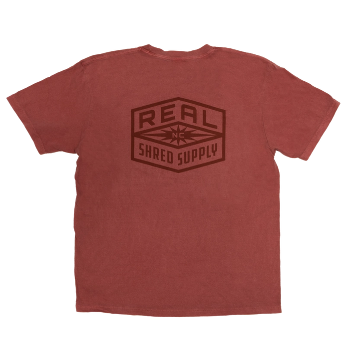 REAL Shred Supply Tee-Crimson