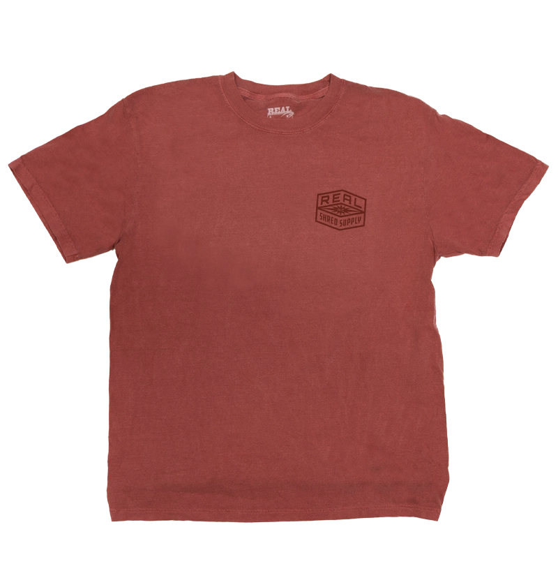 REAL Shred Supply Tee-Crimson