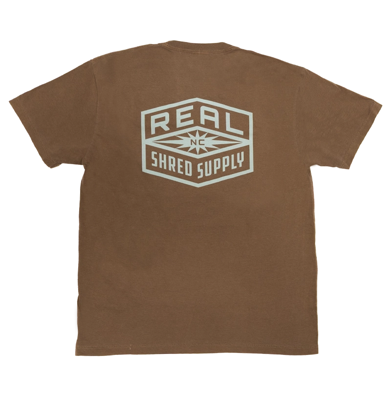 REAL Shred Supply Tee-Espresso