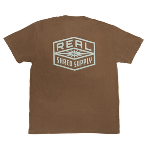 REAL Shred Supply Tee-Espresso