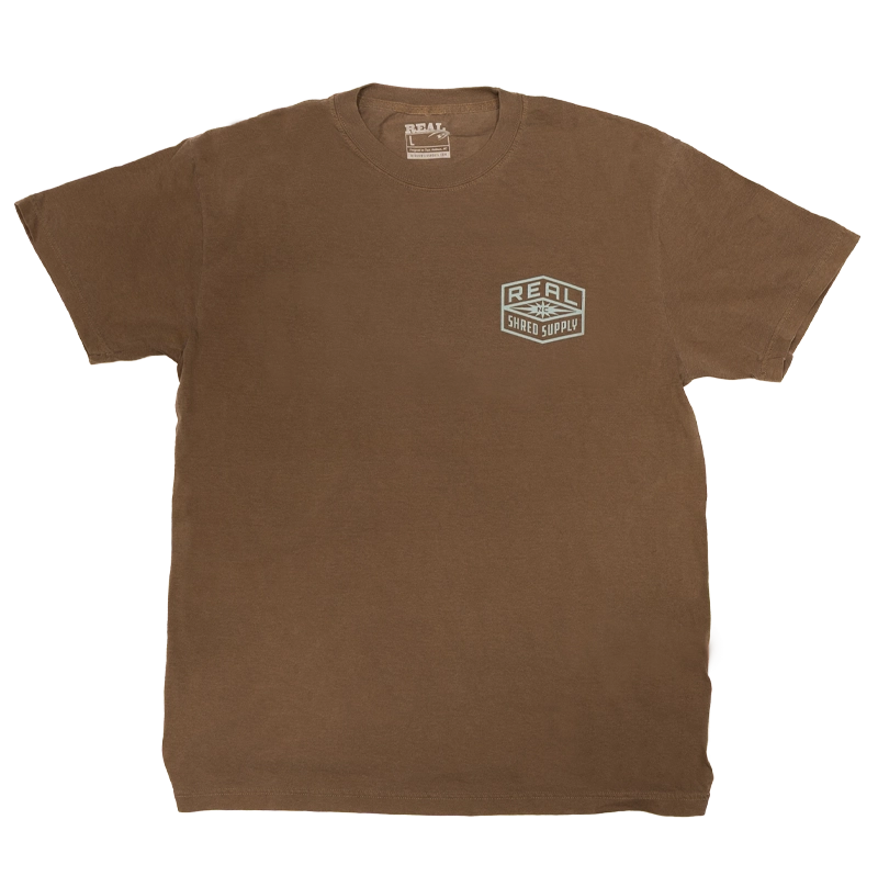 REAL Shred Supply Tee-Espresso
