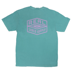 REAL Shred Supply Tee-Seafoam