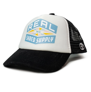 REAL Shred Supply Hat-Black/White