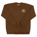 REAL Sun Ray Badge Crew Sweatshirt-Army Brown