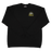 REAL Sun Ray Badge Crew Sweatshirt-Black
