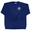 REAL Sun Ray Badge Crew Sweatshirt-Navy