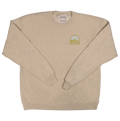 REAL Sun Ray Badge Crew Sweatshirt-Sand
