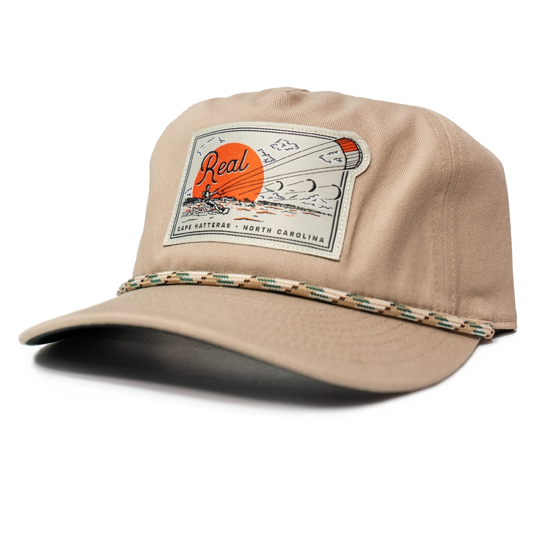 REAL Sunset Sessions Patch Hat-Khaki/Black