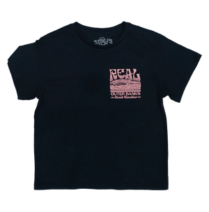 REAL Trouble In Paradise Tee-Harbor Blue— Alternate View