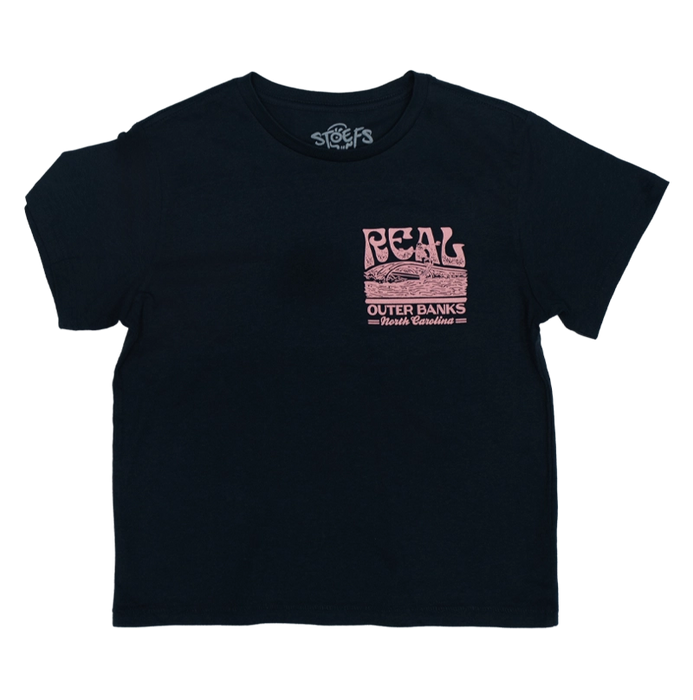 REAL Trouble In Paradise Tee-Harbor Blue