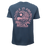 REAL Trouble In Paradise Tee-Petrol Blue