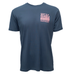 REAL Trouble In Paradise Tee-Petrol Blue
