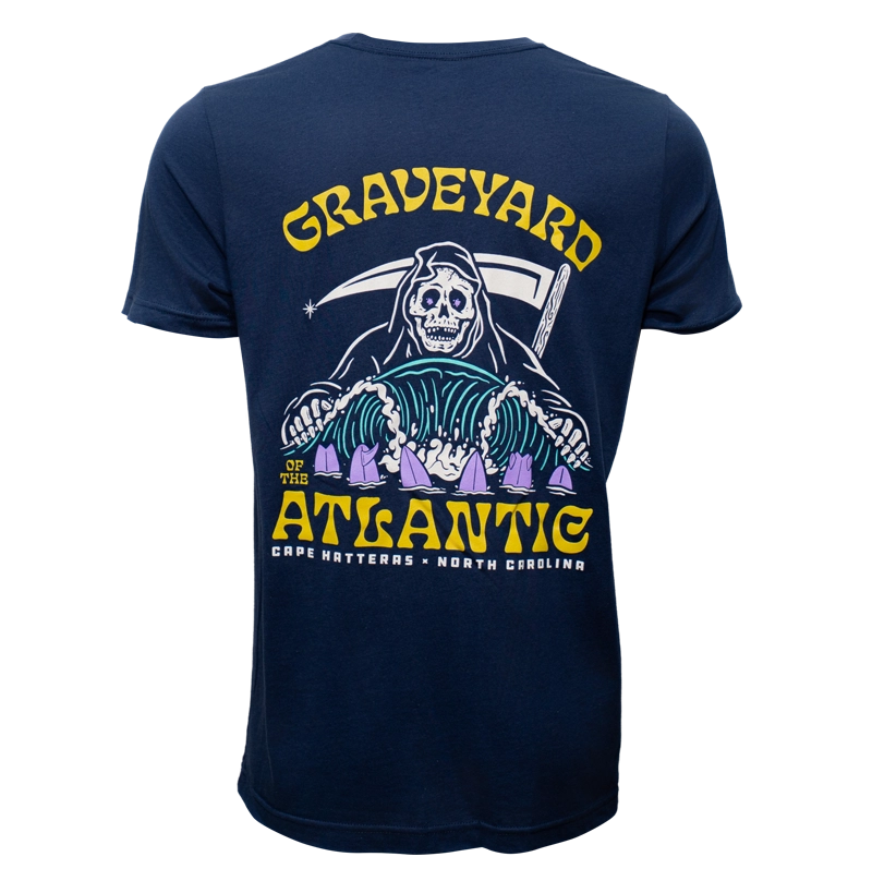REAL Wave Reaper Tee-Navy
