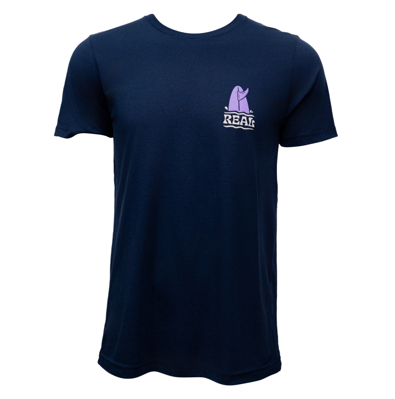REAL Wave Reaper Tee-Navy