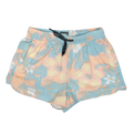 REAL Wmn's Repeater Print Volley Shorts-Aqua