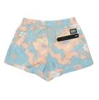 REAL Wmn's Repeater Print Volley Shorts-Aqua