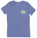 REAL Wmn's Shred Supply Tee-Lavender Blue