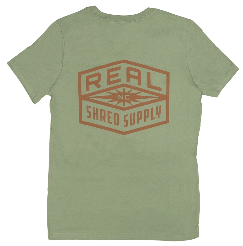 REAL Wmn's Shred Supply Tee-Sage