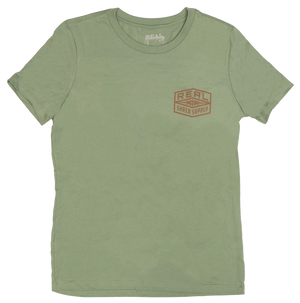 REAL Wmn's Shred Supply Tee-Sage