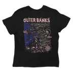 REAL Wmn's Outer Banks Map Boyfriend Tee-Vintage Black/Twilight