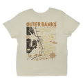 REAL Wmn's Outer Banks Map Boyfriend Tee-Bone/Sunset