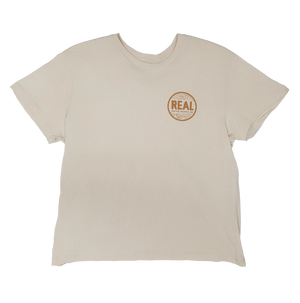REAL Wmn's Outer Banks Map Boyfriend Tee-Bone/Sunset— Alternate View