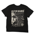 REAL Wmn's Outer Banks Map Boyfriend Tee-Vintage Black