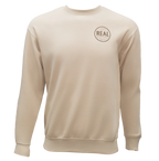 REAL Wmn's Outer Banks Map Crew Sweatshirt-Bone