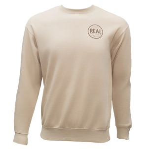 REAL Wmn's Outer Banks Map Crew Sweatshirt-Bone— Alternate View