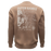 REAL Wmn's Outer Banks Map Crew Sweatshirt-Latte
