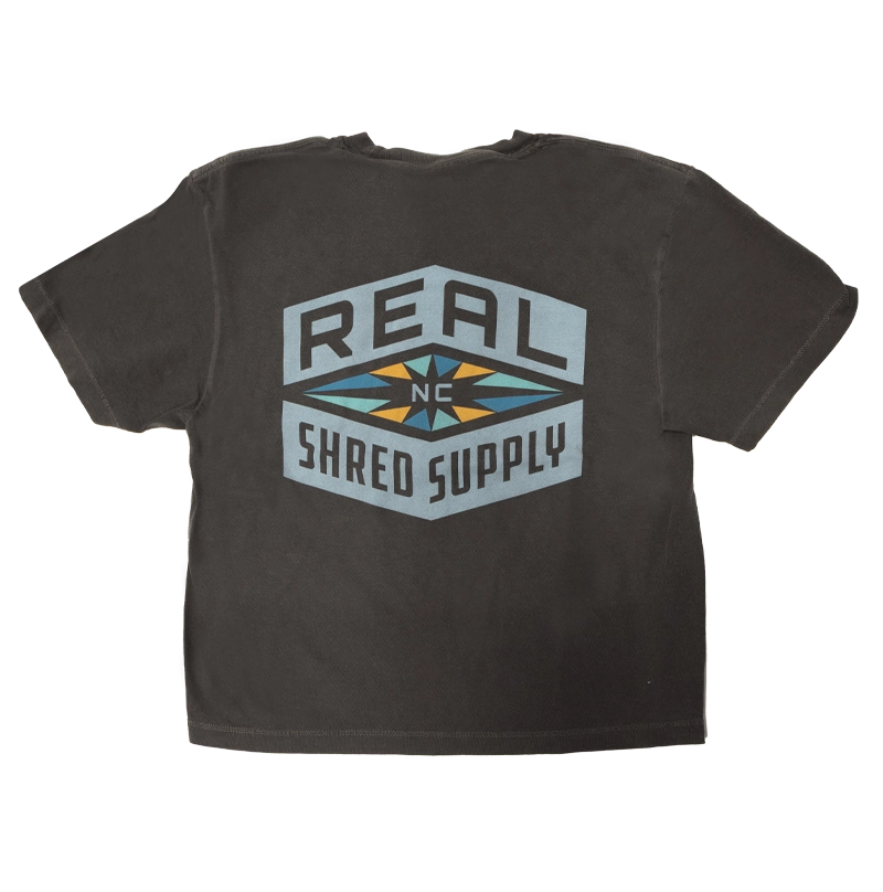 REAL Wmn's Shred Supply Multi Crop Tee-Pepper