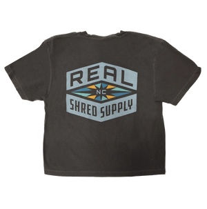 REAL Wmn's Shred Supply Multi Crop Tee-Pepper