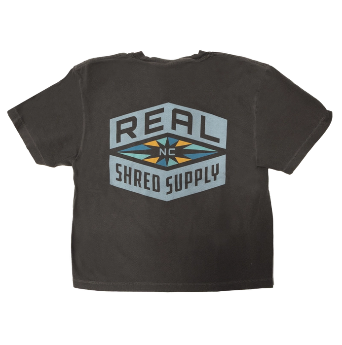 REAL Wmn's Shred Supply Multi Crop Tee-Pepper