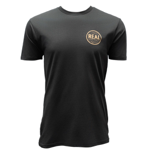 REAL Wmn's Icon Tee-Vintage Black— Alternate View
