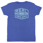REAL Youth Shred Supply Tee-Columbia Blue
