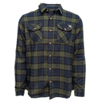 REAL Glen Ivy Flannel L/S Shirt-Navy