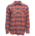 REAL Costello Flannel L/S Shirt-Navy