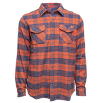 REAL Costello Flannel L/S Shirt-Navy