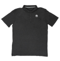 REAL Pebble Polo Shirt-Heather Charcoal