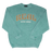 REAL Balboa Felt Crew Sweatshirt-Sage