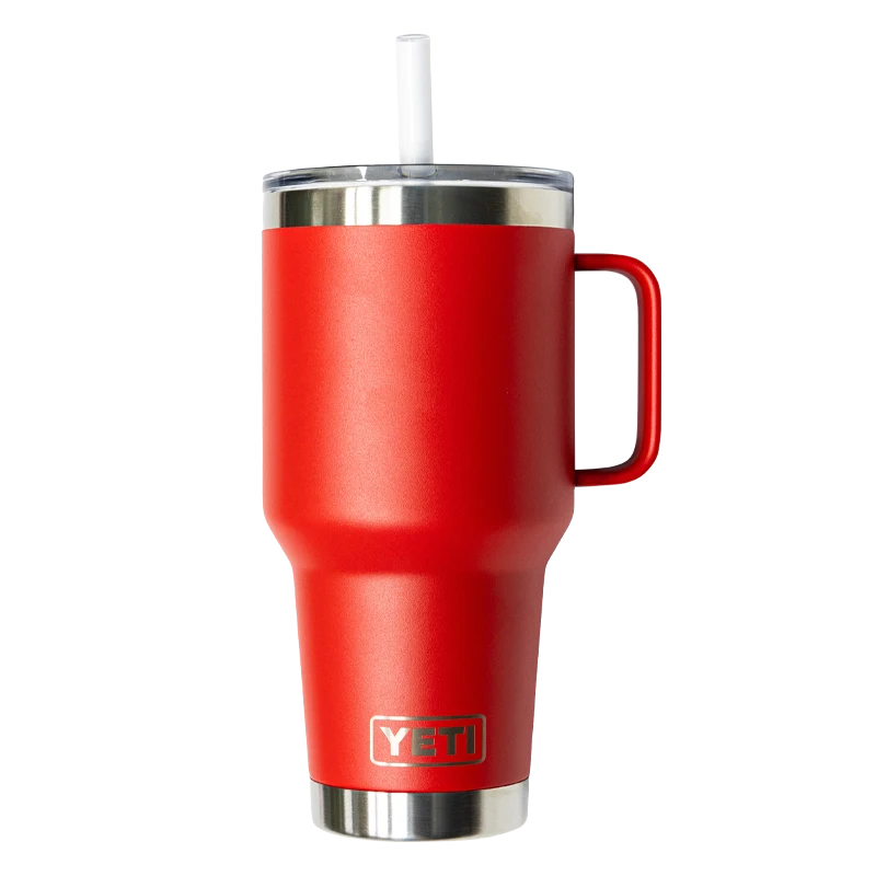 REAL x YETI Rambler 35 oz Straw Mug-Rescue Red