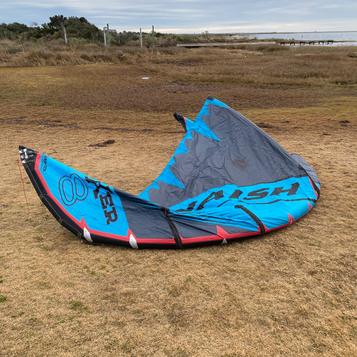 USED 2018/19 Naish Boxer Kite-8m-Blue/Grey